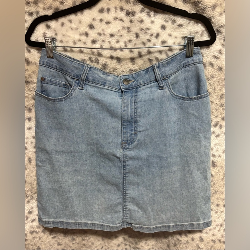 WOMENS VINTAGE LEE RIDERS DENIM SKIRT WITH UNDERSHORTS